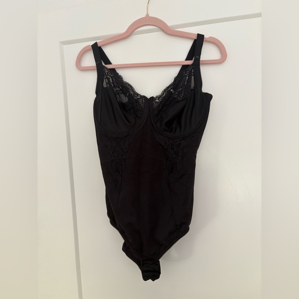 Elegant Black Lace Bodysuit